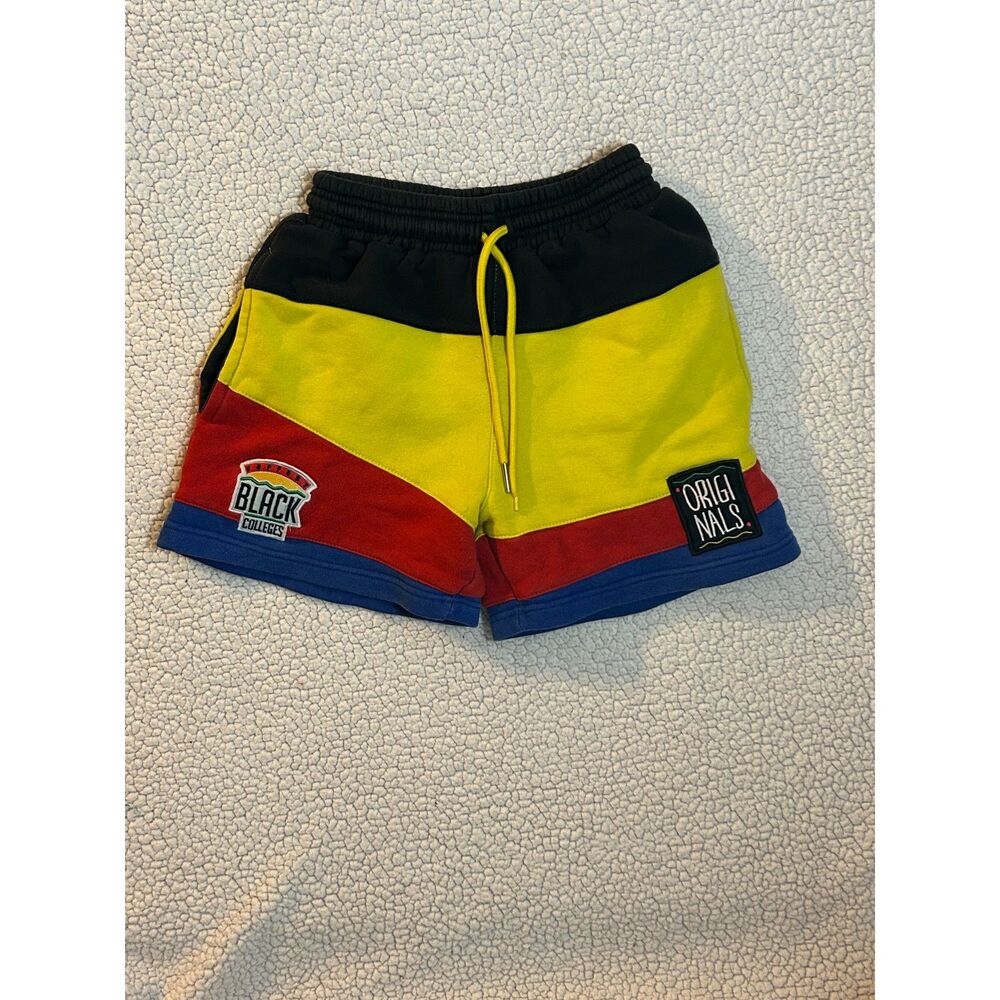 Streetwear Colorblock Sweat Shorts Retro HBCU Y2K Athleisure